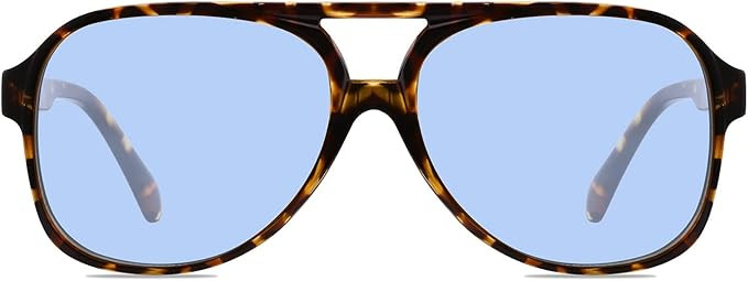 YDAOWKN Classic Vintage Aviator Sunglasses for Women Men Large Frame Retro 70s Sunglasses | Amazon (US)