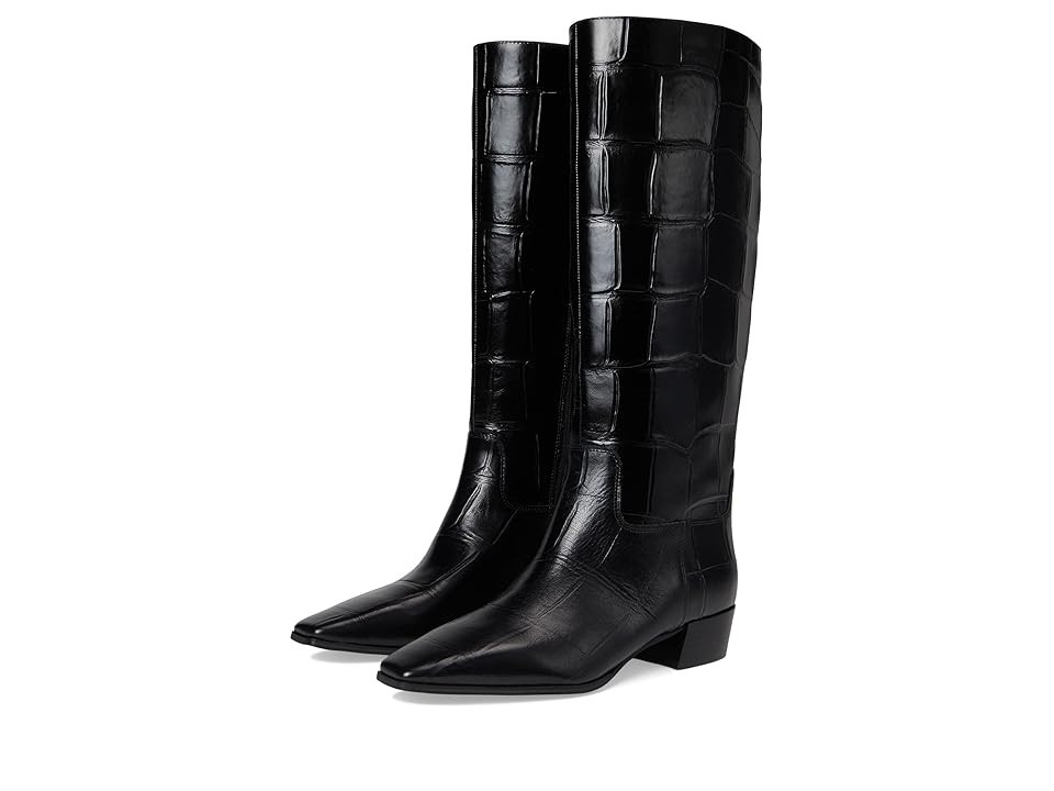 Vince Camuto Pavla Knee High Boot Women's Boots Black : 9.5 M, Leather | Zappos