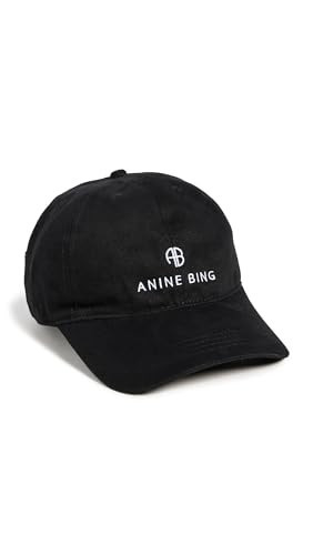 ANINE BING Women's Jeremy Baseball Cap, Black, One Size | Amazon (US)