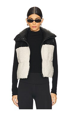 LAMARQUE Melicia Vest in Black & Ecru from Revolve.com | Revolve Clothing (Global)