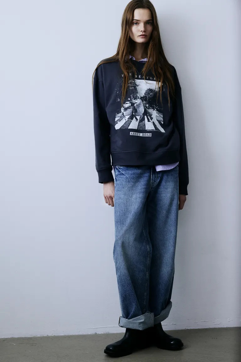 Sweatshirt with Motif | H&M (US + CA)