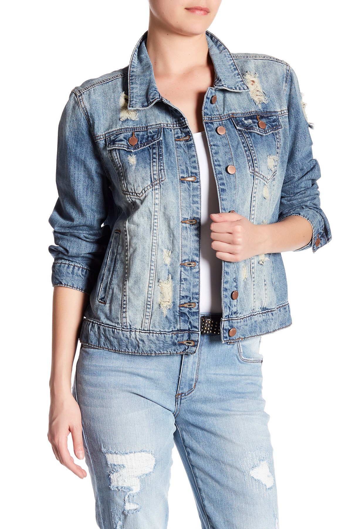 STS BLUE | Distressed Denim Jacket | Nordstrom Rack | Nordstrom Rack