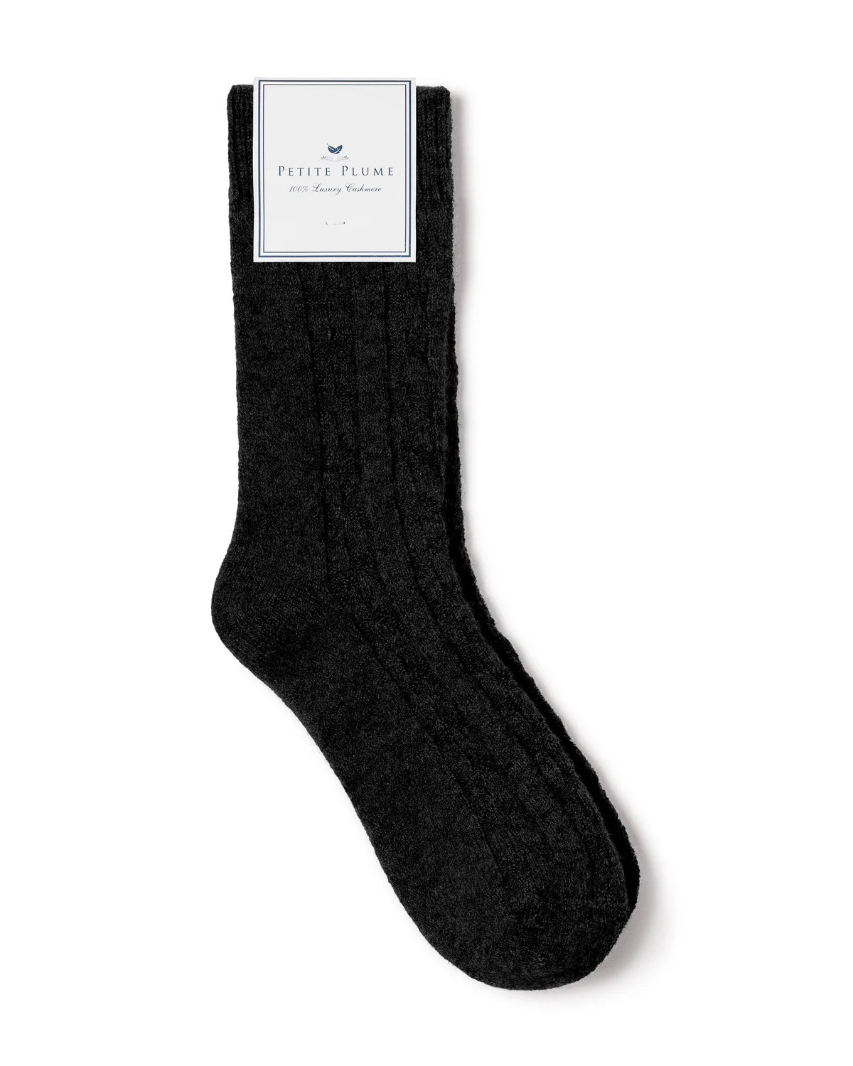 Men’s Cashmere Socks in Black | Over The Moon