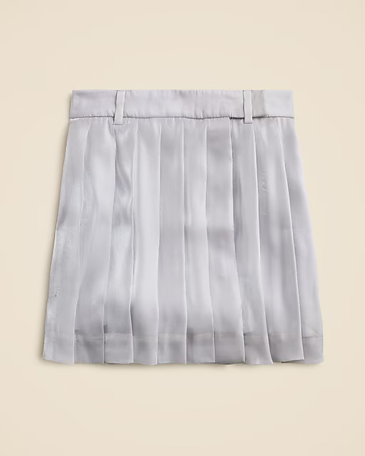 Pleated organza mini skirt | J. Crew US