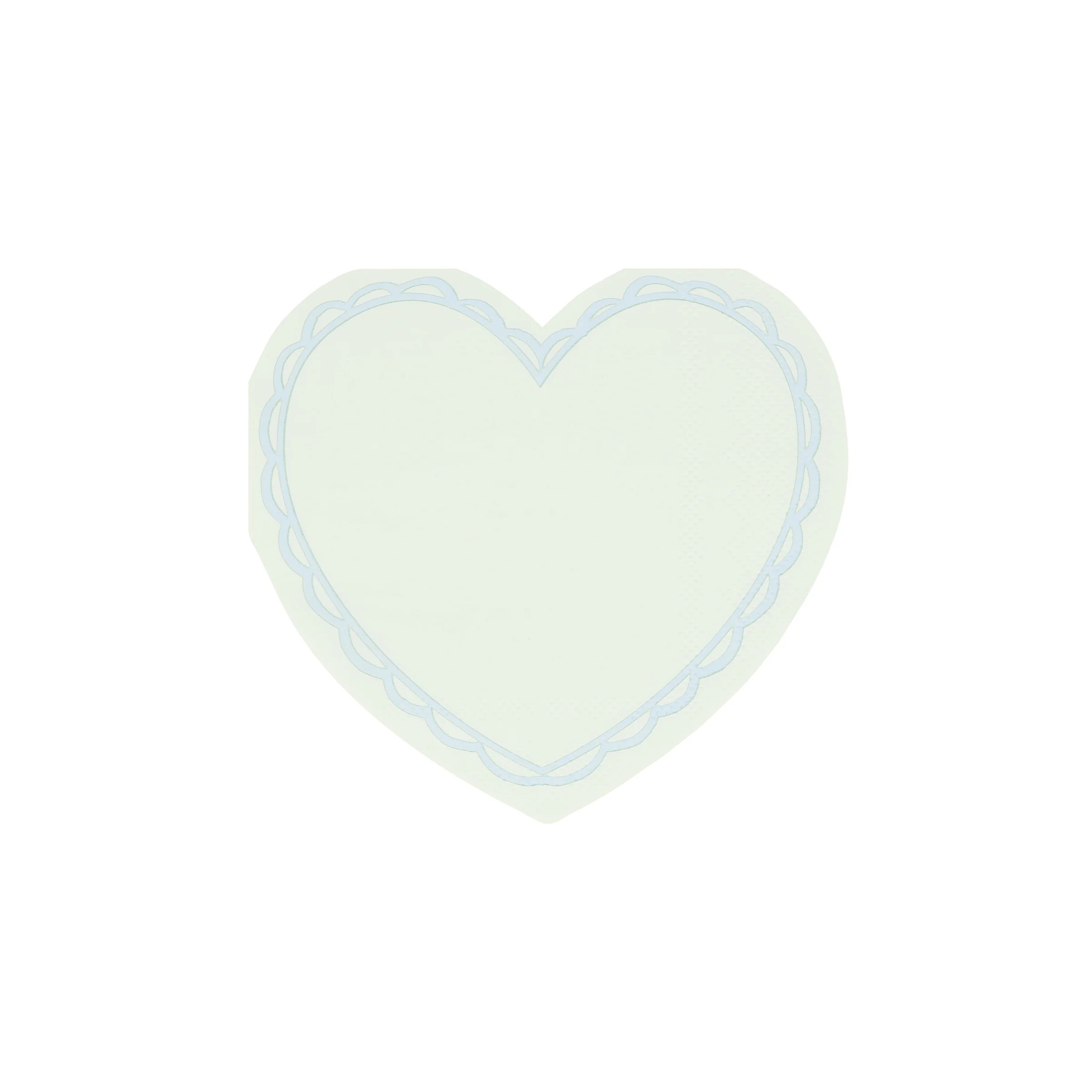 Pastel Heart Small Napkins (x 16) | Meri Meri