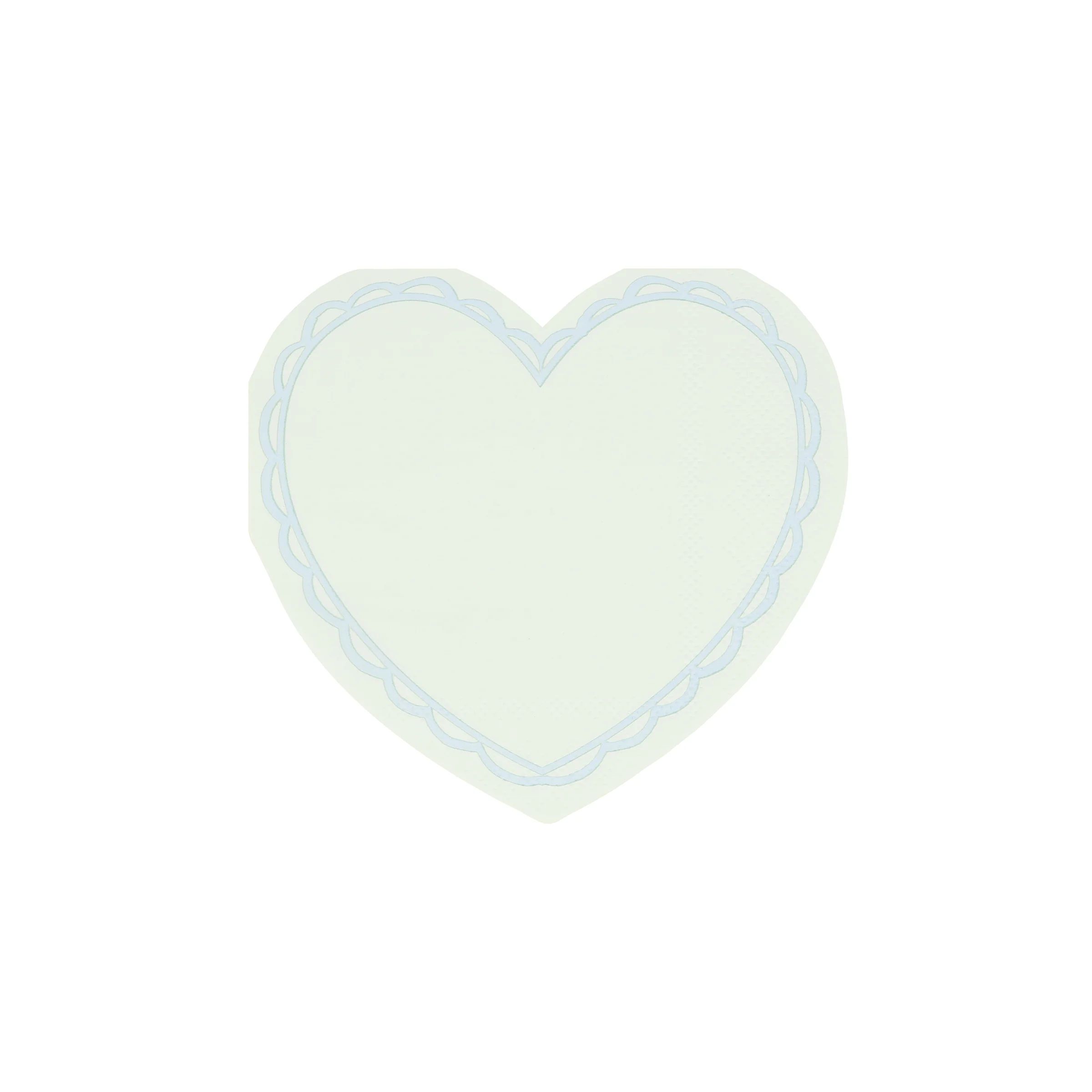 Pastel Heart Small Napkins (x 16) | Meri Meri