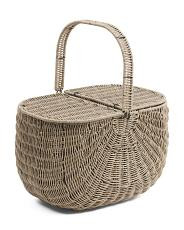 Resin Rectangle Picnic Basket | TJ Maxx