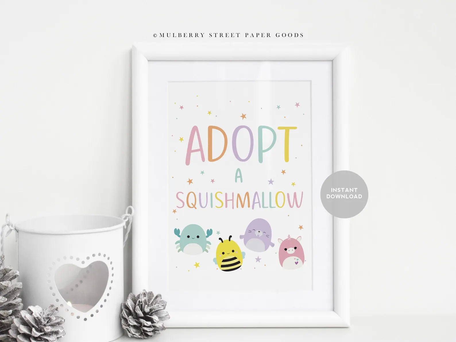 Instant Download Adopt A Squish Table Sign Printable Plush Toy Editable Squish Adoption Station P... | Etsy (Global)