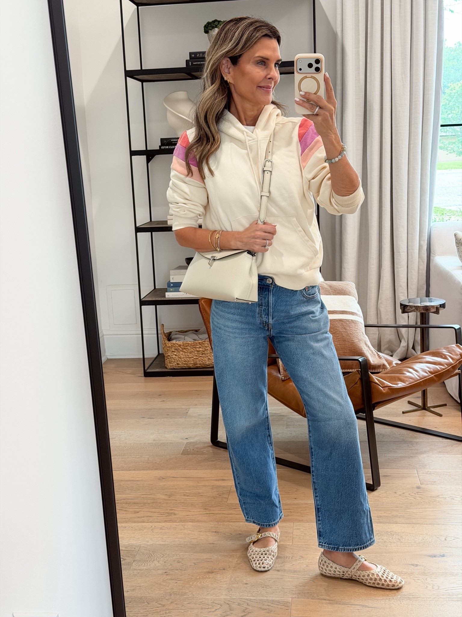 I’m 5’6’’
-Cannot believe this sweatshirt is still in stock!
-Jeans TTS @levi

#LTKootd #LTKgrwm #LTKOver40