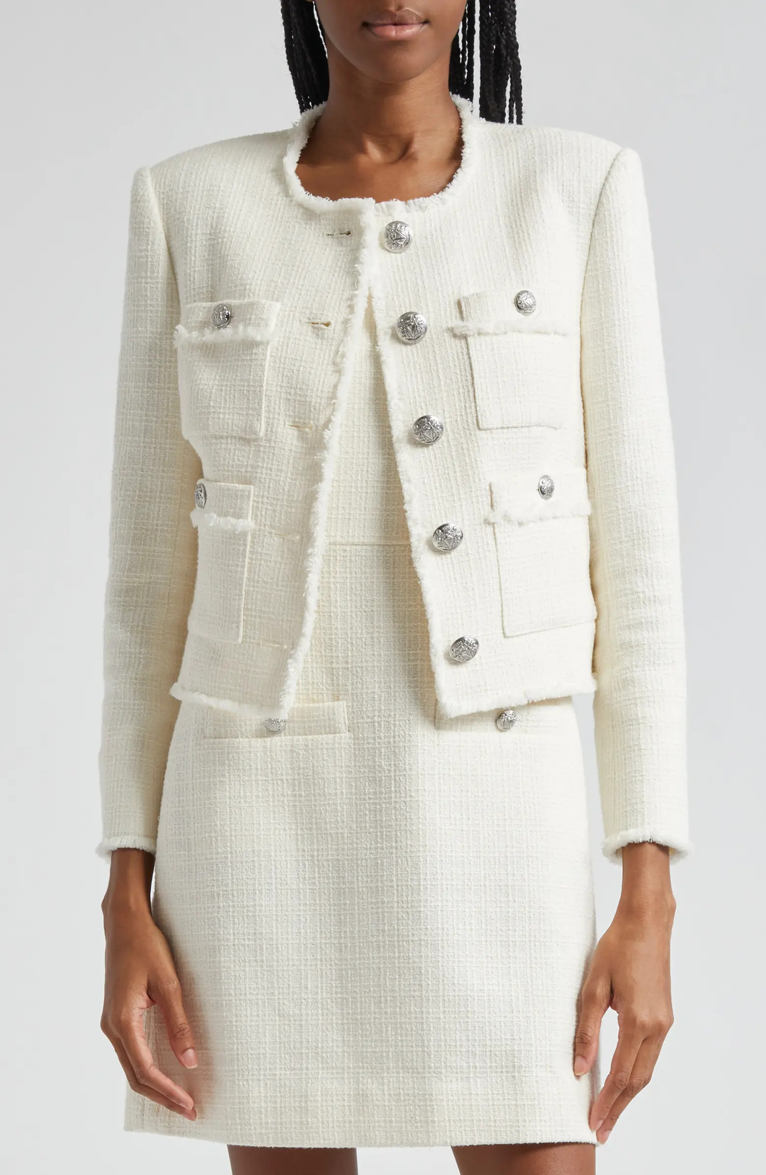 Veronica Beard Olbia Cotton Blend Tweed Jacket | Nordstrom | Nordstrom