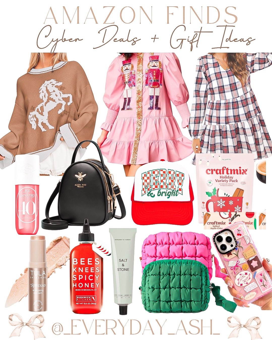 AMAZON - Cyber deals + gift ideas 💕❤️

Horse sweater, nutcracker dress, holiday dress, Christmas dress, plaid dress, gift for her, gift ideas, perfume, stocking stuffers, makeup bag, trucker hat, beauty finds, makeup finds, Amazon cyber deals 

#LTKGiftGuide #LTKCyberWeek #LTKFindsUnder50