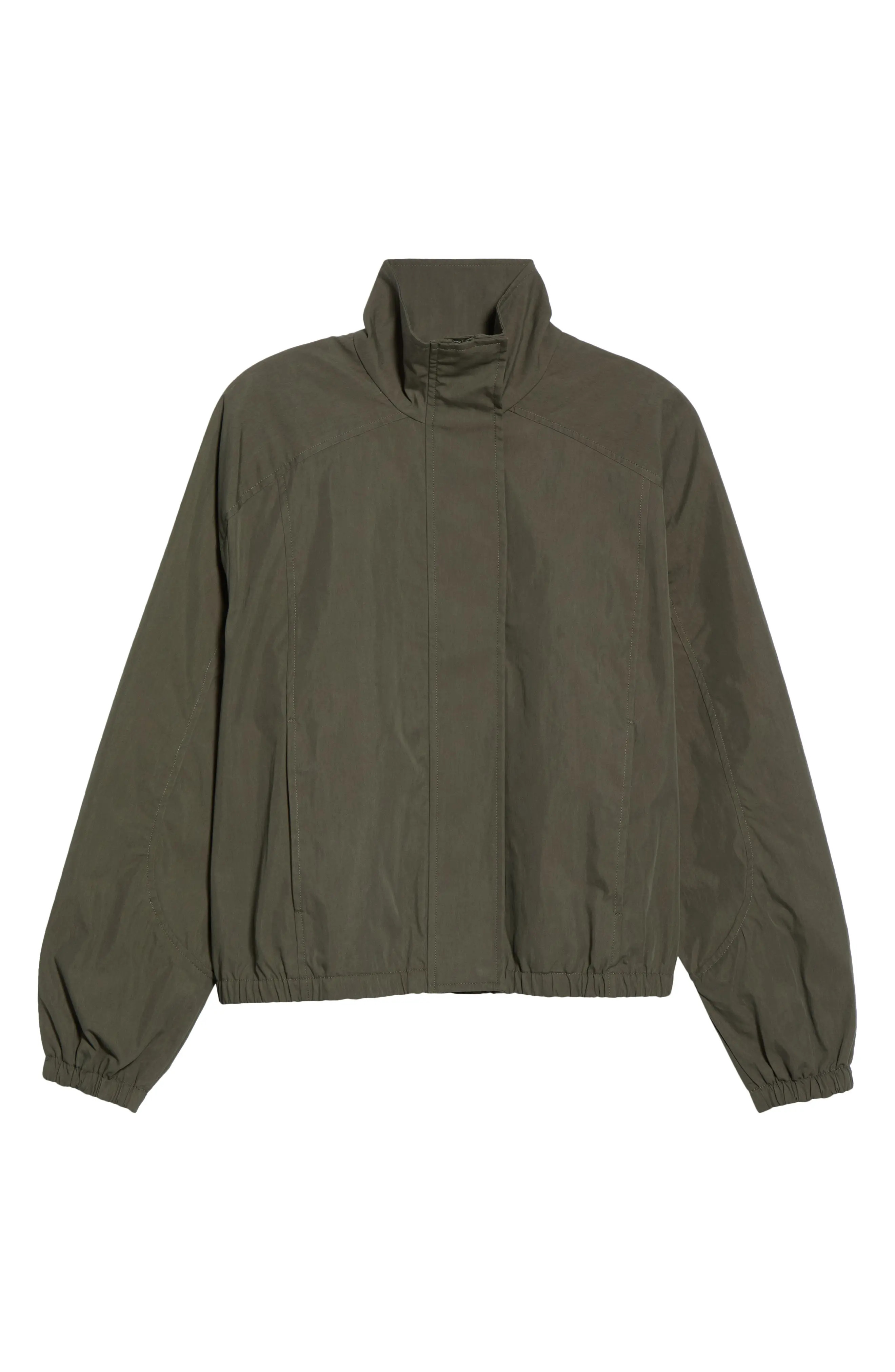 Open Edit Cotton Blend Track Jacket (Women) | Nordstrom | Nordstrom