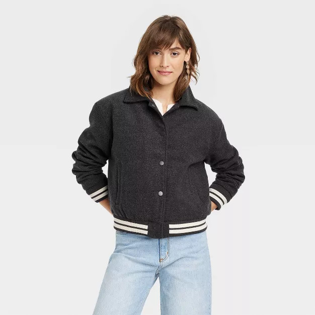 Women's Varsity Bomber Jacket - Universal Thread™ | Target