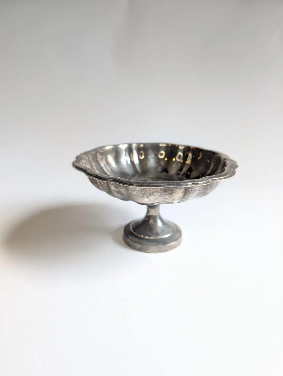 Vintage WM. Rogers Scalloped Silverplate Pedestal Bowl Candy Dish Compote - Etsy | Etsy (Global)