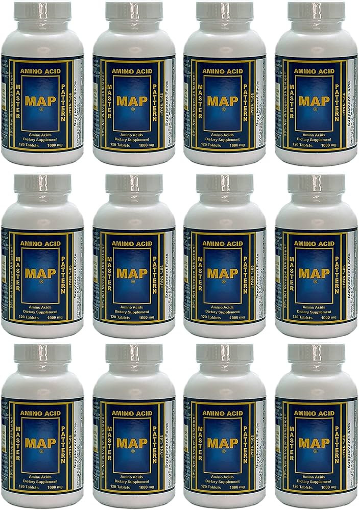 Pack of 12 Bottles of MAP Master Amino Acid Pattern (120 Tablets/Bottle) 99% Net Nitrogen Utiliza... | Amazon (US)