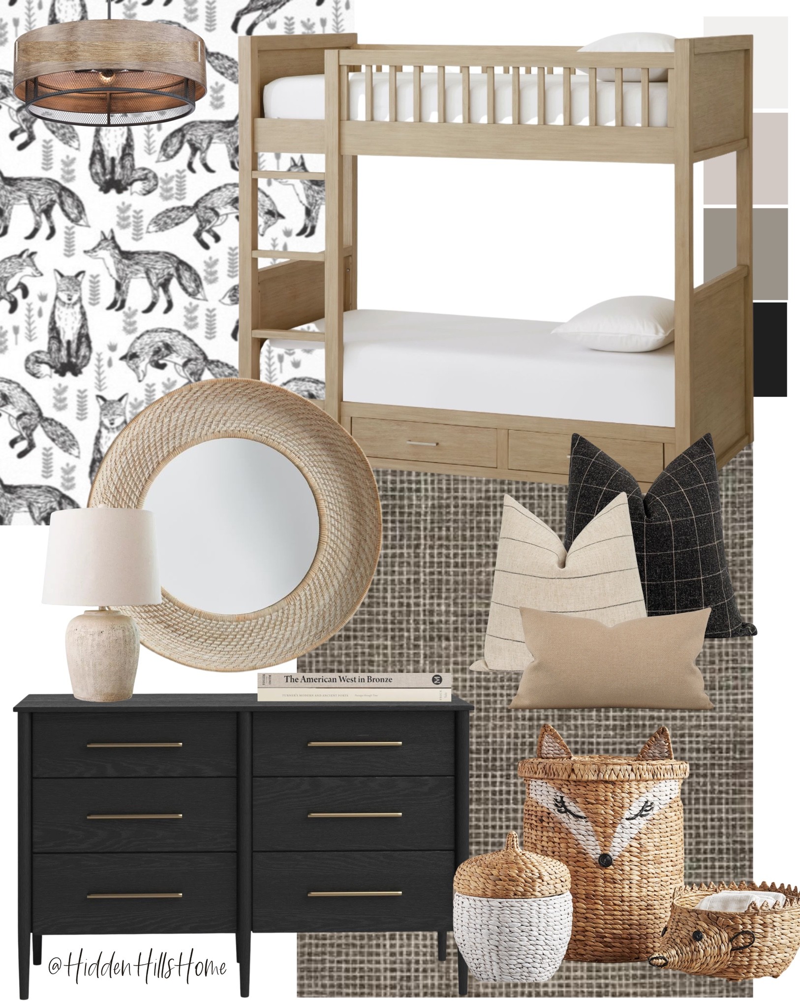 Boys bunk bedroom, boys bedroom decor, twin bedroom, boys room, Fox decor, home decor, boys room decor, bunk room, bunk beds #boysbedroom #bunkbeds #homedecor 

#LTKkids #LTKsalealert #LTKhome