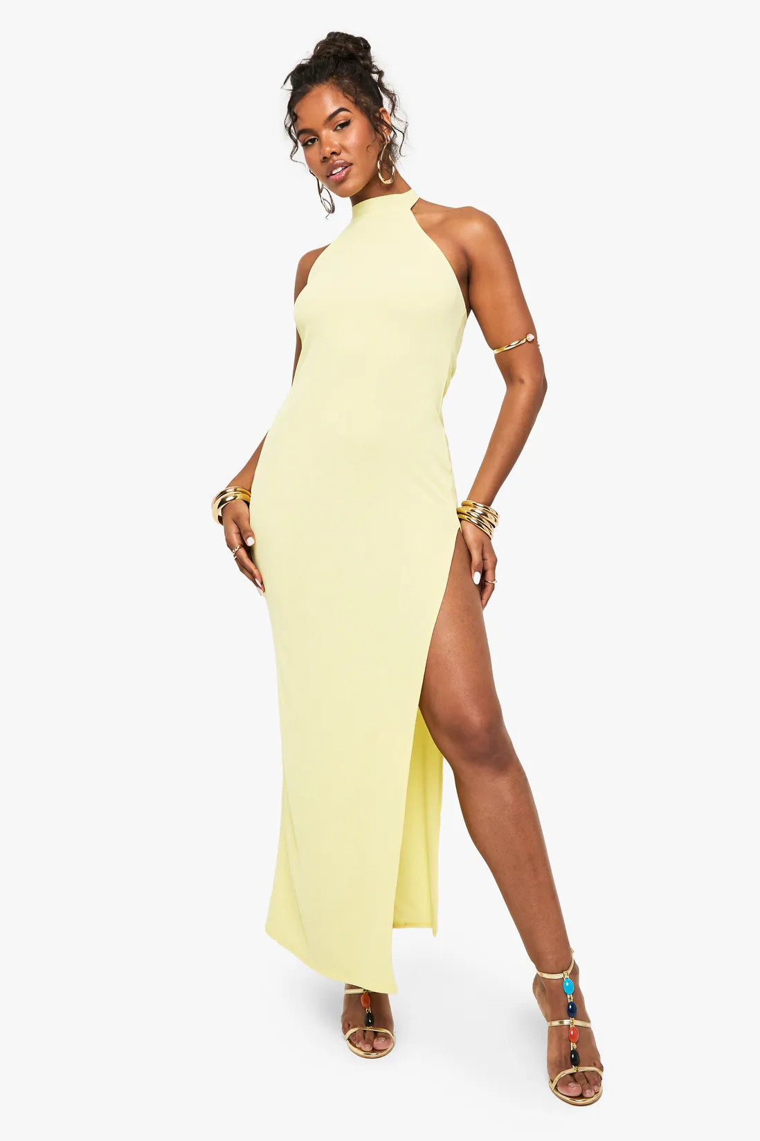 Dresses | Halter Neck Sleeveless Maxi Dress | boohoo | Boohoo.com (UK & IE)