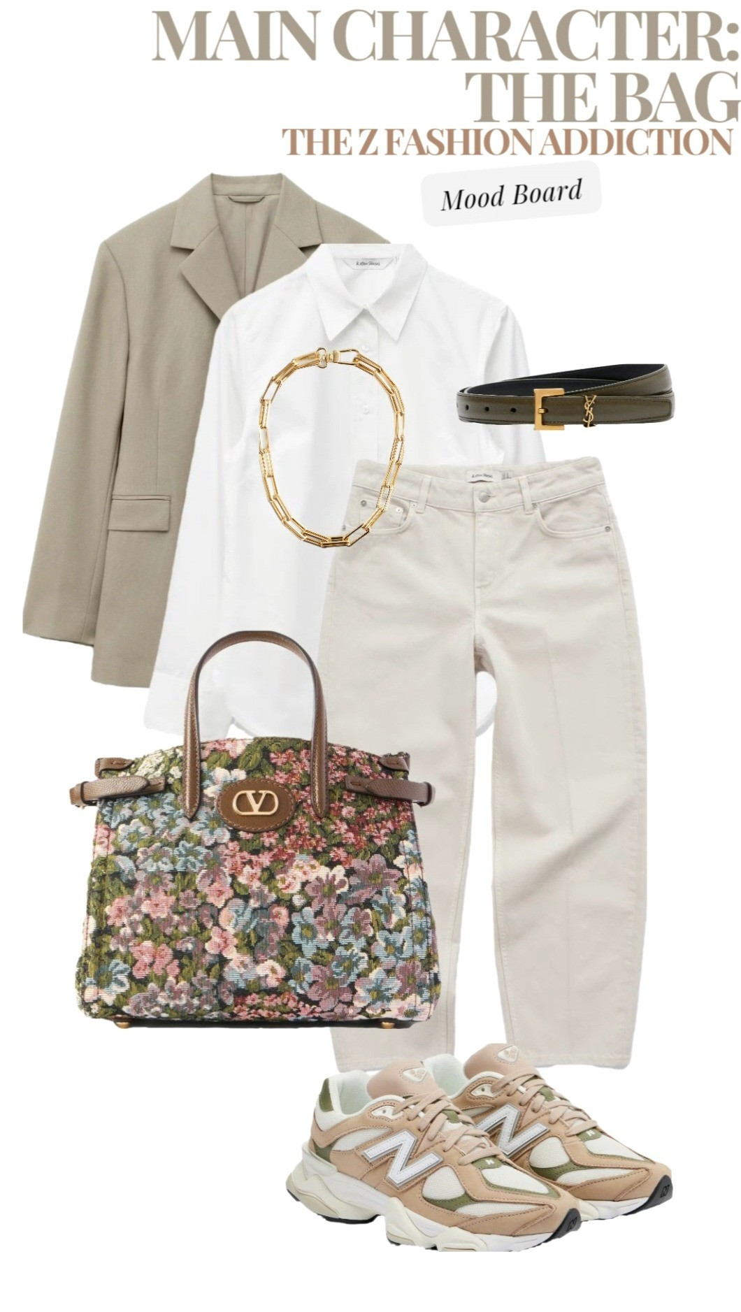 Continuing the floral handbag journey with a smart casual outfit in earthy tones. #whattowear #outfitinspiration #styleinspiration #styleinspo #styleinspiration .....Flat sneakers shoes spring outfit ideas styling inspo inspiration look jeans blazer how to wear what to wear tomorrow today elegant capsule wardrobe sophisticated minimal effortless chic guide belts valentino bag accessories style tips

#LTKstyletip #LTKsale #LTKbag