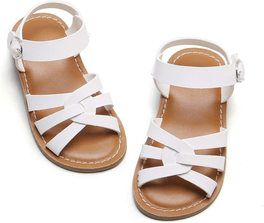Felix & Flora Toddler Girl Sandals - Little Girl Easter Summer Dress Shoes Lightweight Open Toe B... | Amazon (US)