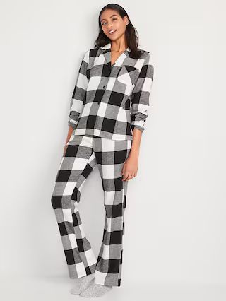 Printed Flannel Pajama Set for Women | Old Navy (US)