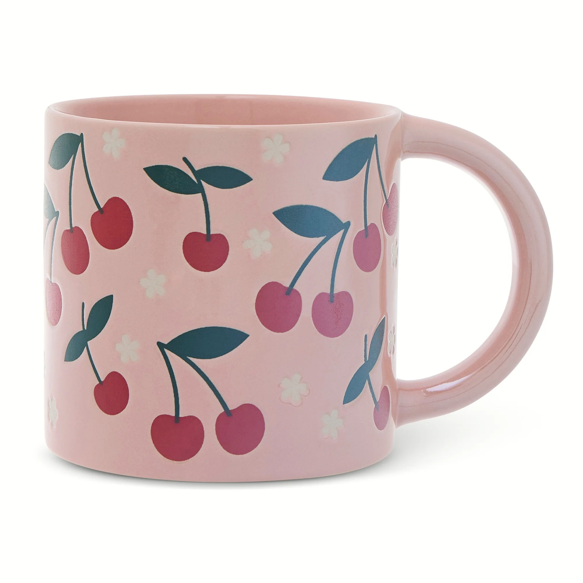 Thyme & Table 15.2 fl oz Pearlized Cherry Stoneware Mug | Walmart (US)