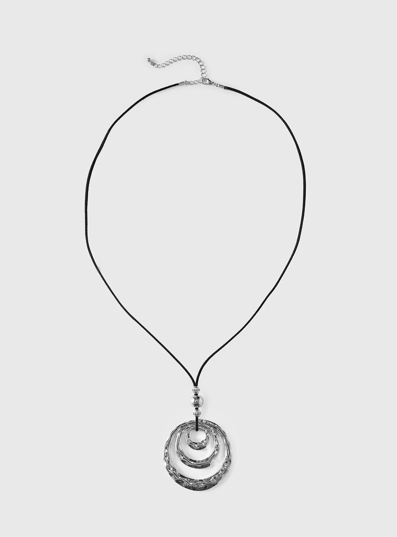 Vespera Pendant Necklace Silver / Black | Princess Polly US