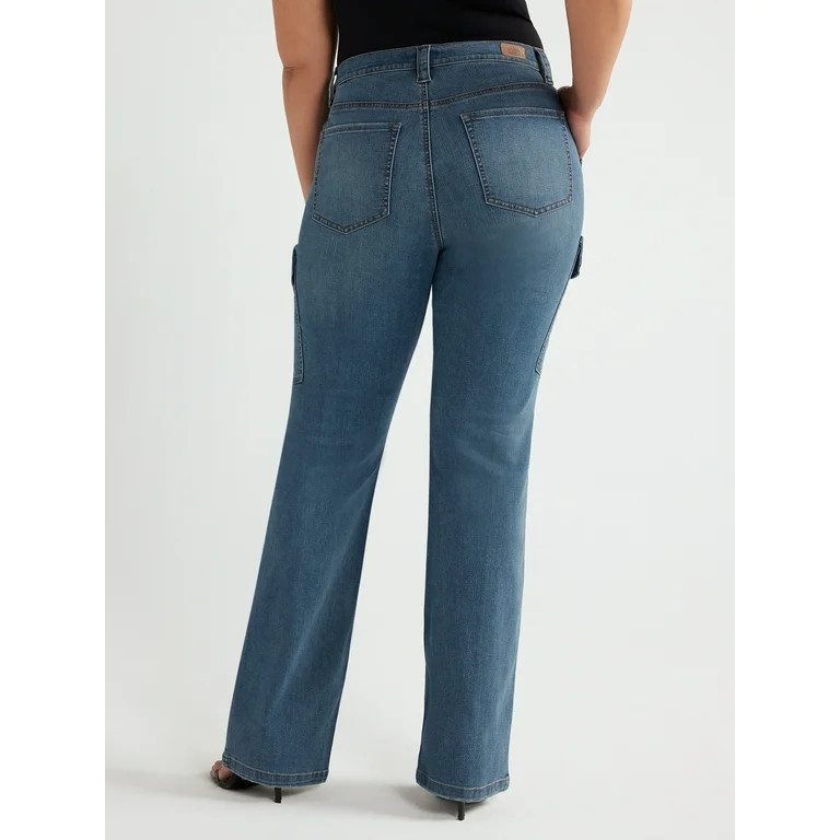 Sofia Jeans Women's and Women's Plus Marisol Bootcut Mid Rise Cargo Jeans | Walmart (US)