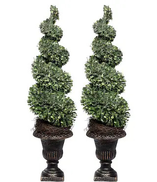 Spiral Topiary, Set of 2 | Dillard's