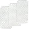 Bamboo Quilted Thicker Longer Waterproof Changing Pad Liners for Babies 3 Count by BlueSnail | Amazon (US)