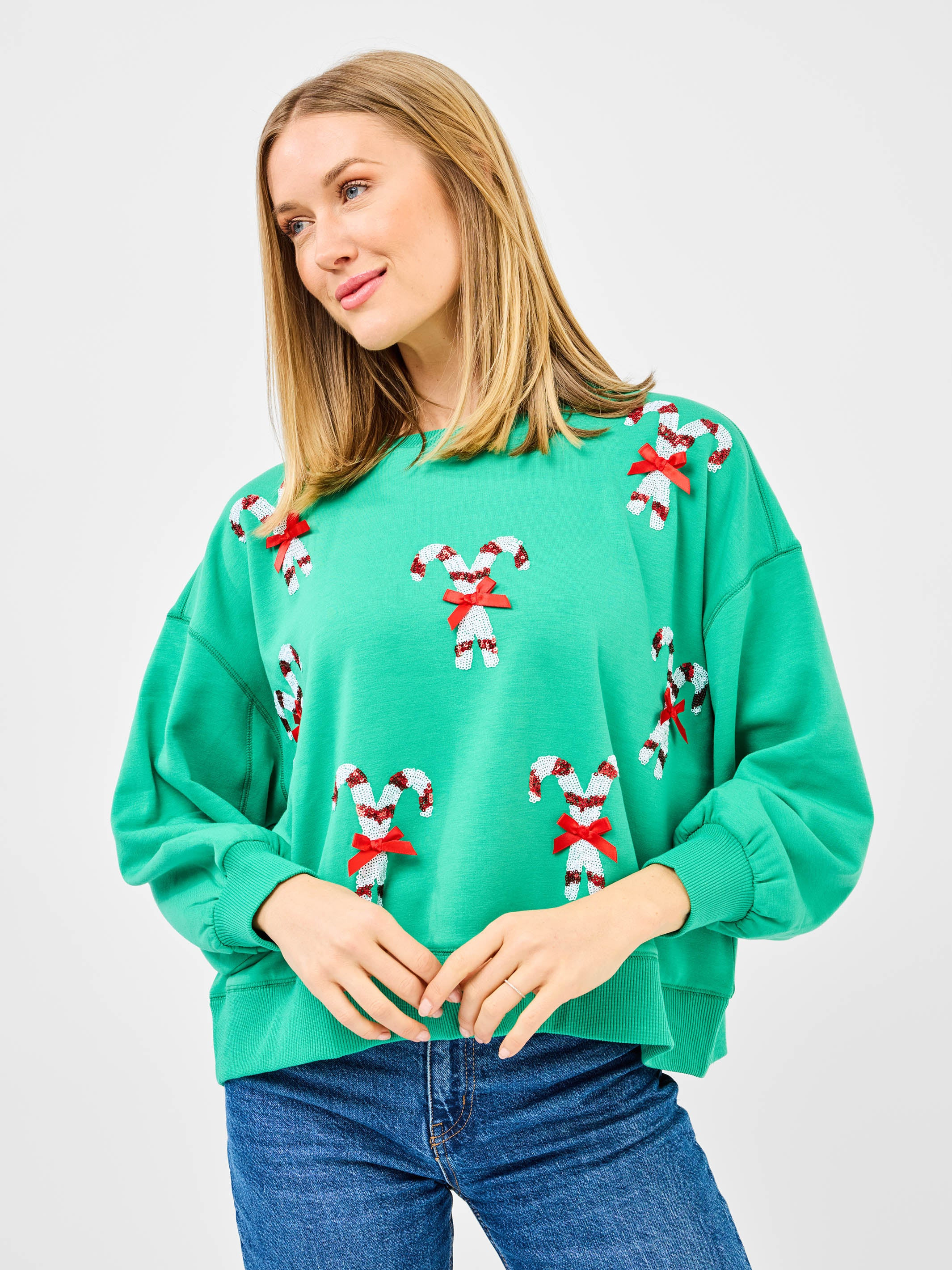 Millie Sweatshirt | Candy Canes | Mary Square