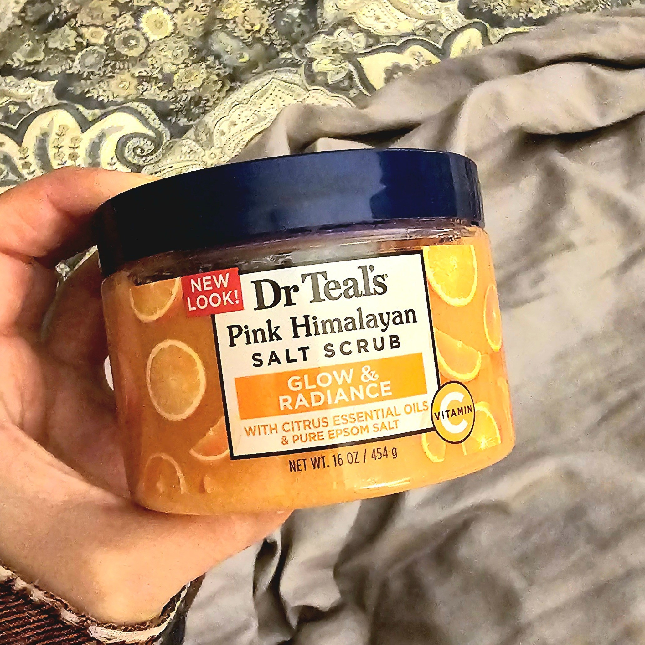 I grabbed this Dr. Teal's Pink Himalayan Salt Scrub on a whim at Target before our trip the other day.  I usually use one my mom makes, but I was out.  Have you ever tried it?  I love a good sugar scrub!

