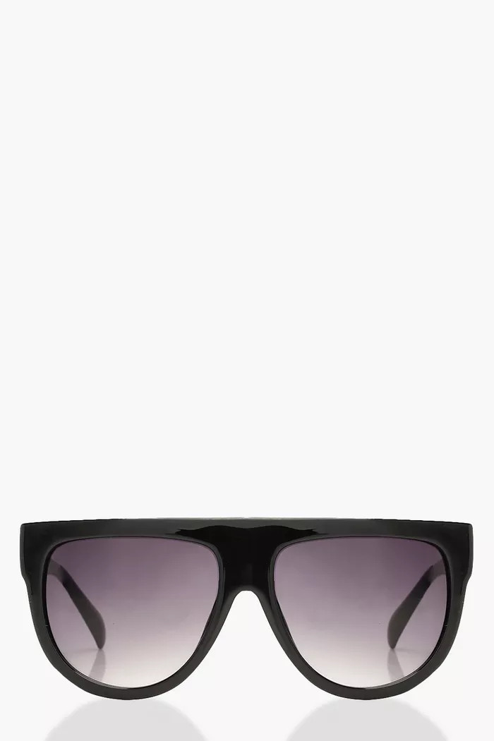 Oversized Flat Top Sunglasses | boohoo (US & Canada)