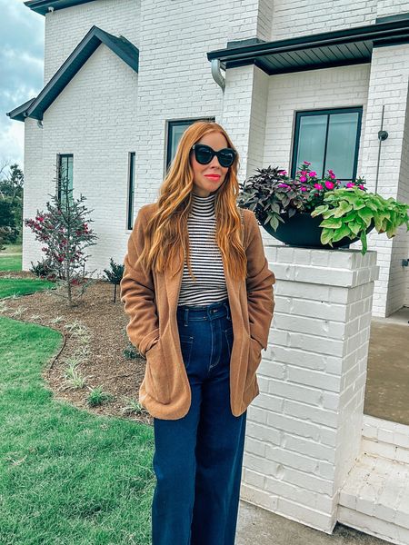 Target style,  wide leg jeans, fall outfits, work style, office style, teacher outfit, blazer, fall fashion, fall photos 
Use code EMILYYOUNG15 on the boots 

#LTKSeasonal #LTKfindsunder100 #LTKstyletip