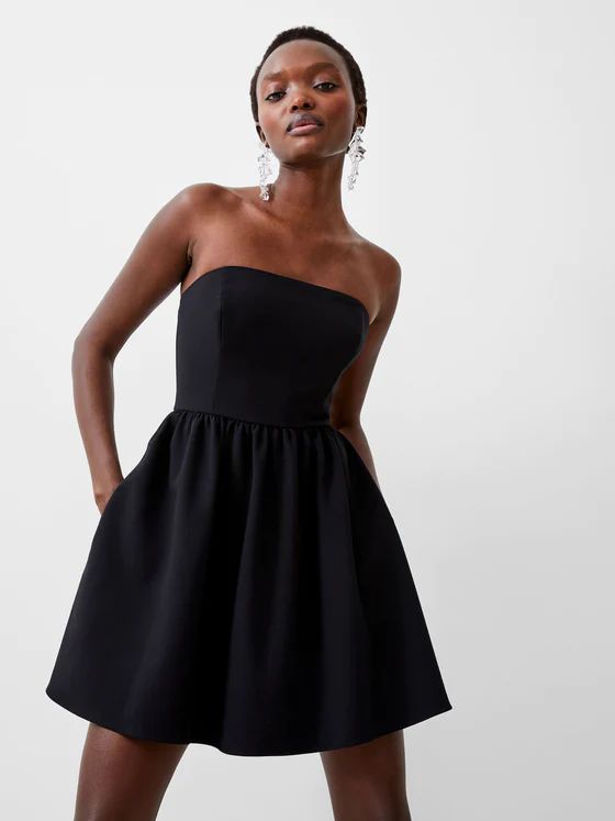 Whisper Strapless Peplum Dress | French Connection (US)
