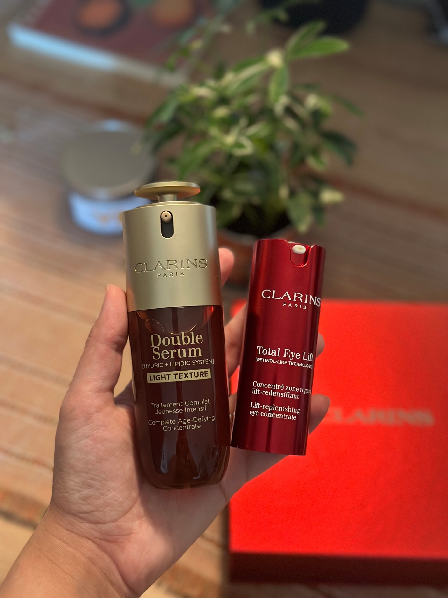 For gorgeous and effective skincare, Clarins does it best. Get on top of your anti-aging products now! 

Double serum is a high-quality, luxurious serum that leaves skin feeling soft, smooth, and hydrated. Total eye lift is a must have for delicate, dry skin and reduces the appearance of dark circles. 

#ClarinsPartner

#LTKSeasonal #LTKBeauty