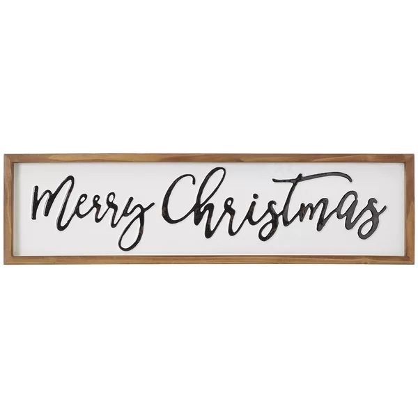 Merry Christmas Decorative Sign | Wayfair North America