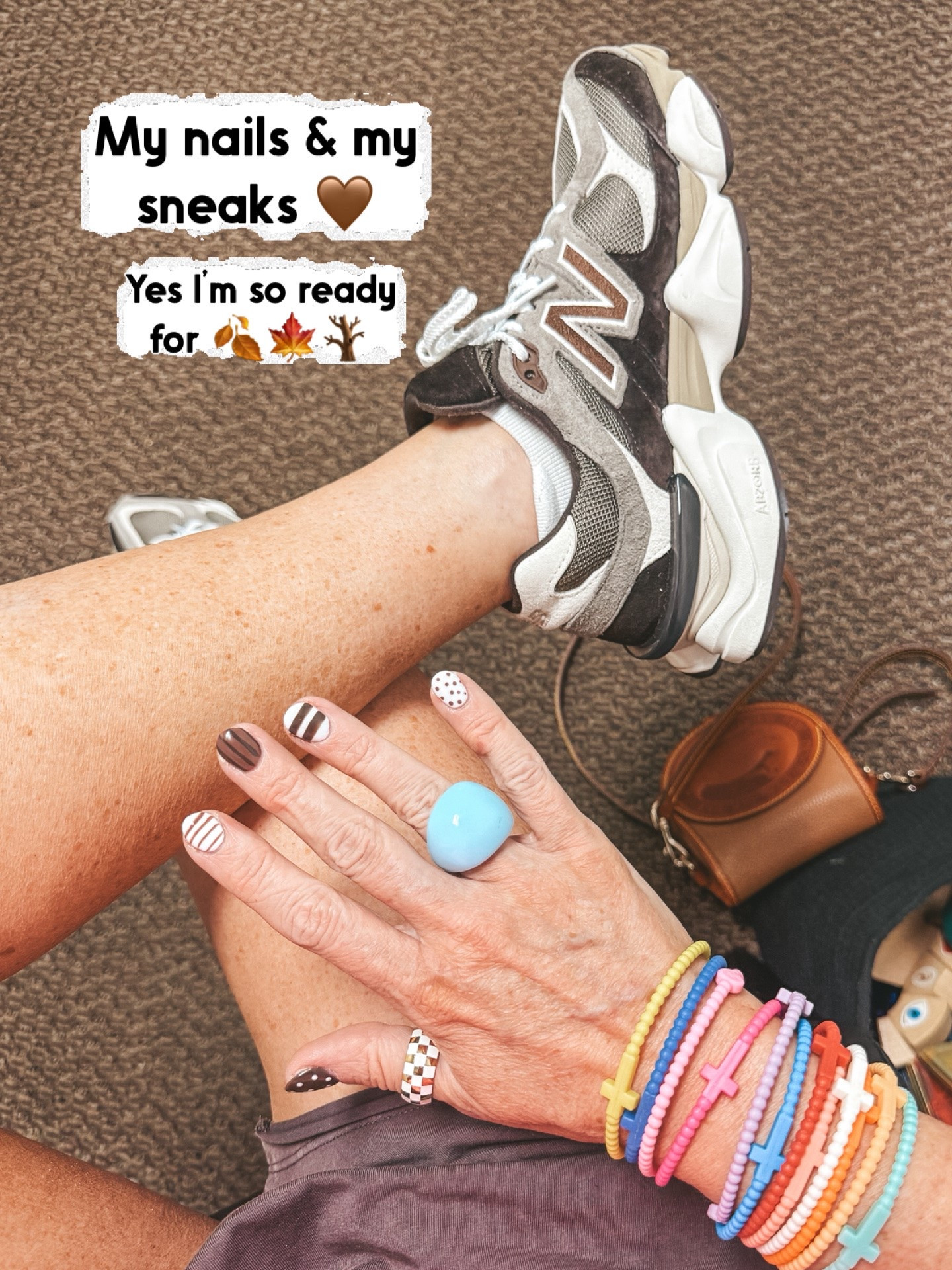 I’m so ready for fall and my brown nails and sneaks have made me happy:) 
I wear my true size in these sneaks

#LTKootd #LTKgrwm #LTKOver40