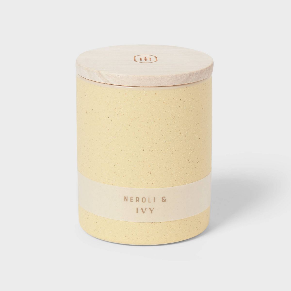 Matte Textured 6.4oz Ceramic Candle with Wooden Wick Neroli and Ivy - Threshold™ | Target