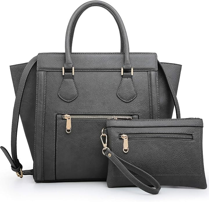 Dasein Women's Satchel Handbags Top Handle Purses Shoulder Bags Vegan Leather Tote for Ladies wit... | Amazon (US)