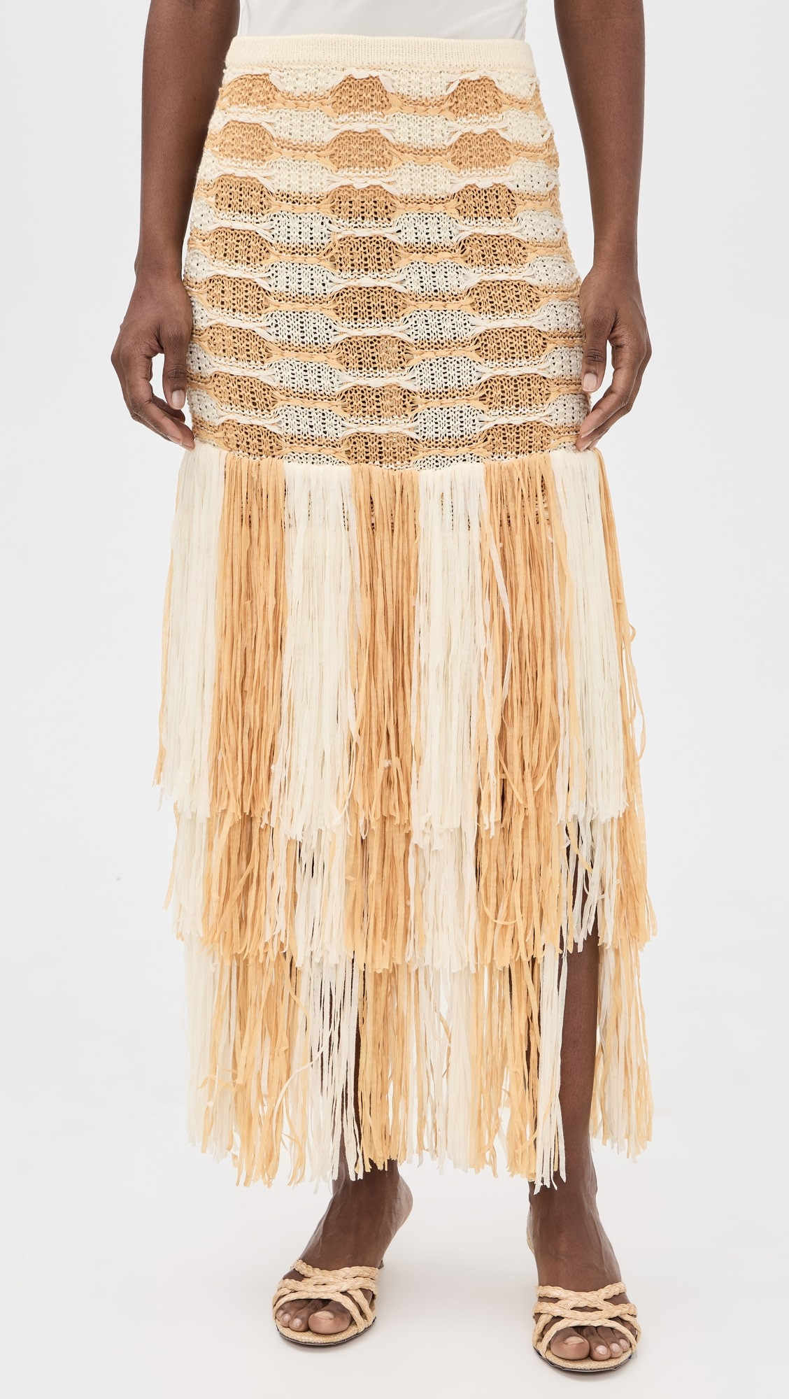 Giulietta Fringe Knit Skirt | Shopbop
