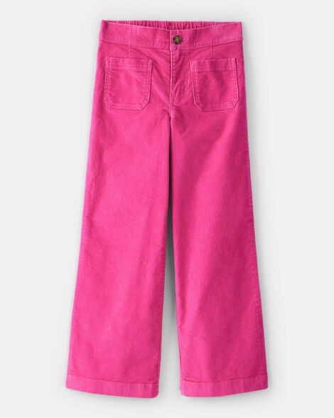 Girls Corduroy Wide-Leg Pants - Pink | Carter's Inc
