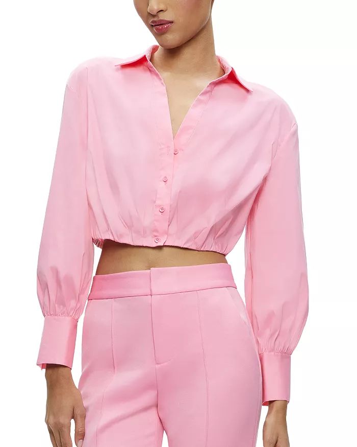 Trudy Cropped Pleated Blouse | Bloomingdale's (US)