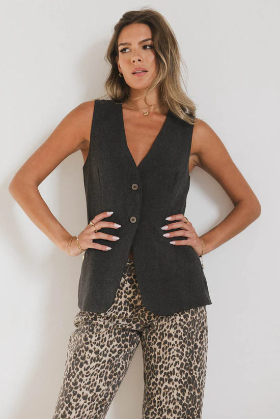 Yara Tweed Vest | Böhme US