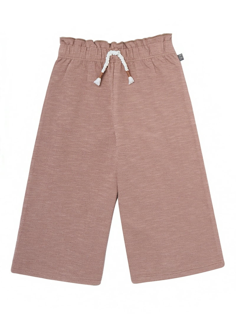 Modern Moments by Gerber Toddler Girl Paperbag Waist Wide Leg Pant, Sizes 12M-5T | Walmart (US)