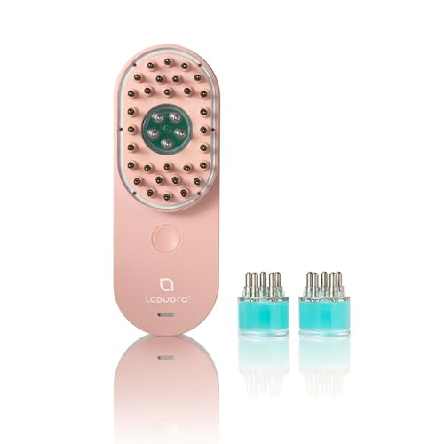 LADUORA Duo 4-in-1 Scalp & Hair Care Device and Boost Pod Set of 2 | Warming Scalp Massage Brush for Smoother, Thicker, Healthier-Looking Hair (Pink Peony) | Amazon (US)