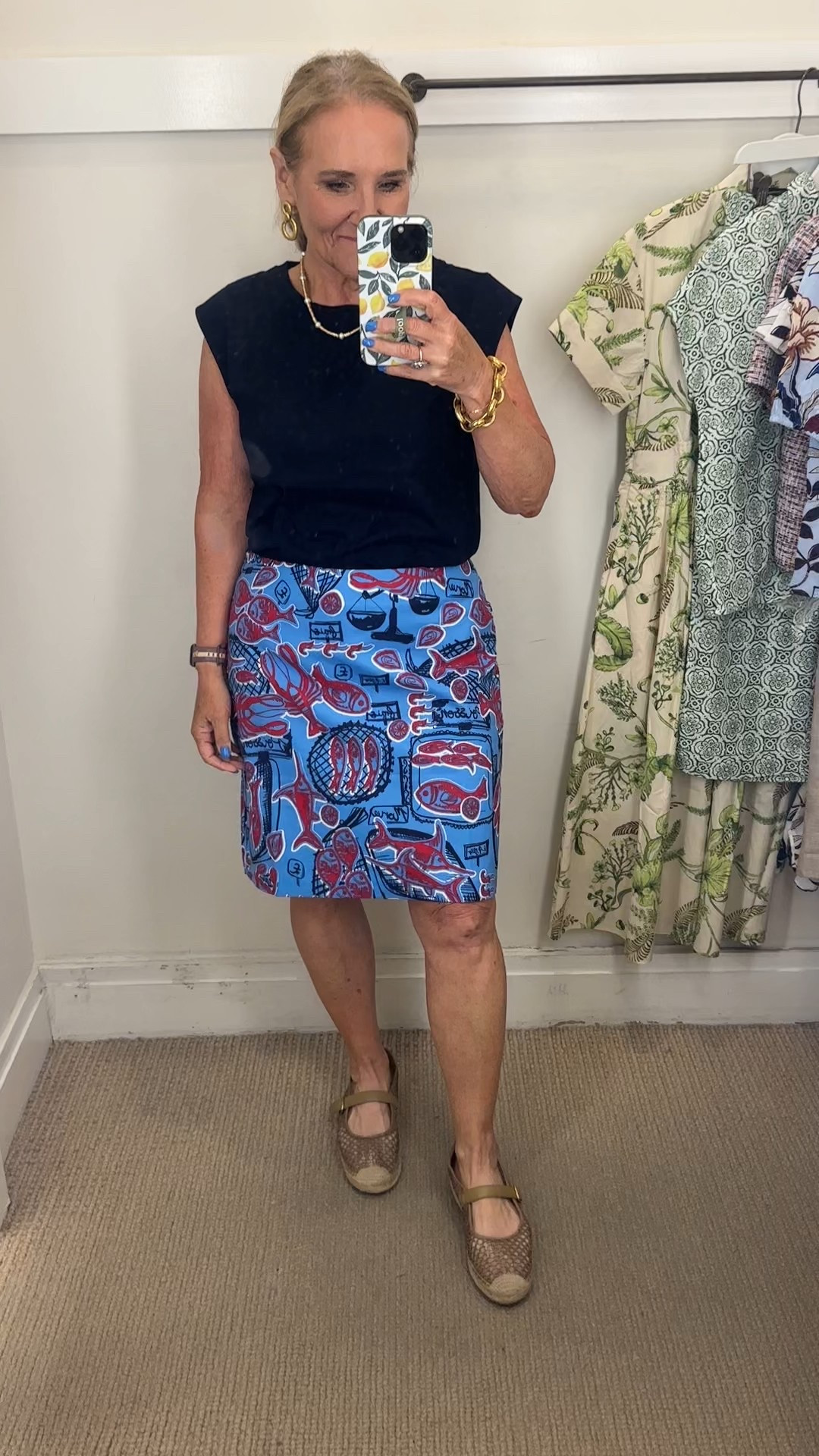 Travel outfit turned vacation outfit! 

Sweater size medium 
Skirt is lined. Size 8. Avail in petite and plus.

Talbots 4th of July outfit 

#LTKOver40 #LTKSummerEdit #LTKTravel