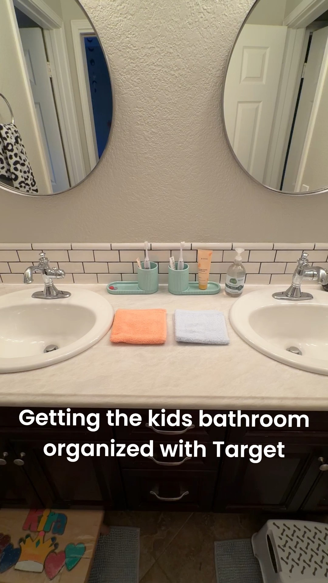 Finally got some much needed organization in the kids bathroom. Quick trip to Target and found these great little trays with removable cups. Perfect to keep all their things accessible and where they belong!

#LTKKids #LTKmomlife #LTKHome