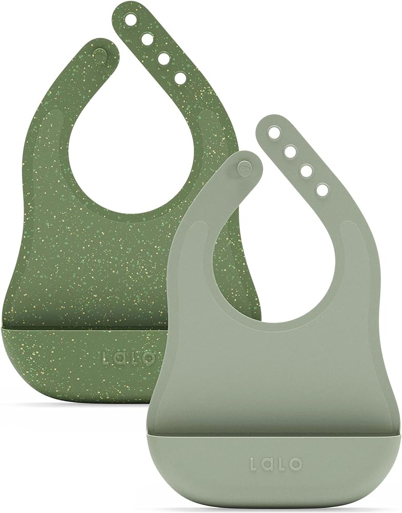Lalo The Bib - Waterproof, Non-Toxic Silicone Baby Bib with Adjustable Neck Band & Silicone Food ... | Amazon (US)
