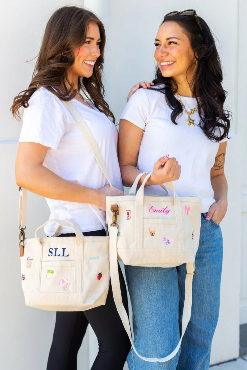 Make It Yours™ Spring Icon Crossbody Charm Tote | United Monograms