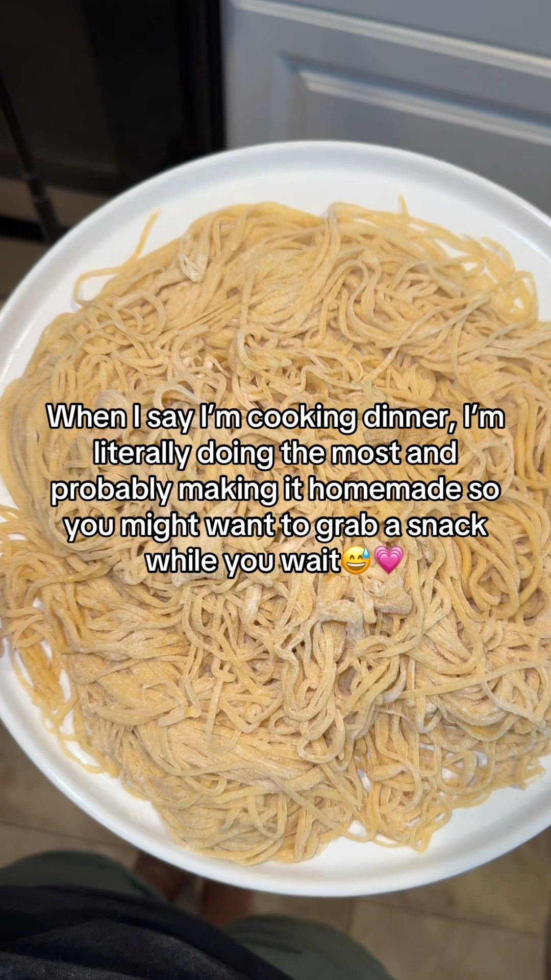 What was supposed to be a simple dinner turned into a “let’s make everything from scratch” real quick😂🙈 Noodle recipe will be up next, so make sure you follow me so you can learn how to whip up noodles in your kitchen too😍💗 

#simplymadisynn #simplemeals #momlife #kitchenaid #homemade #homemadenoodles 

#LTKHome #LTKFindsUnder100 #LTKFamily